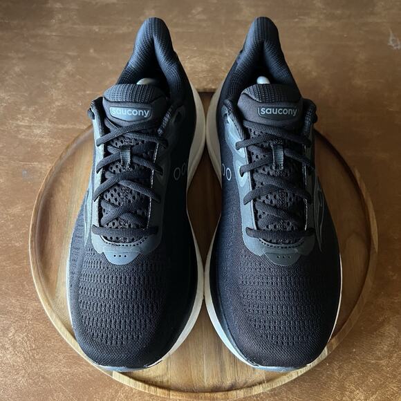 Saucony Triumph 23 Black Road Running Cushion Shoes Sneakers Men's 11.5 Wide - Picture 10 of 16